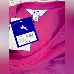 joy Lab sonic pink muscle tank New with tag XL